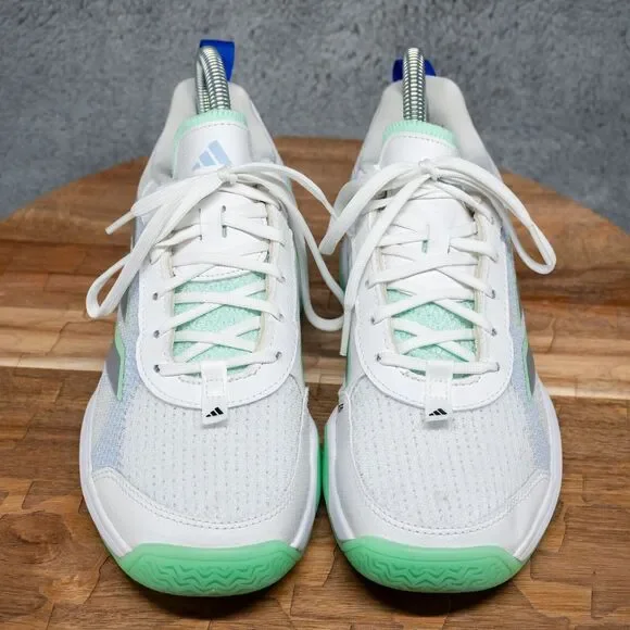 adidas White and Light Green Sneakers - Picture 2 of 8